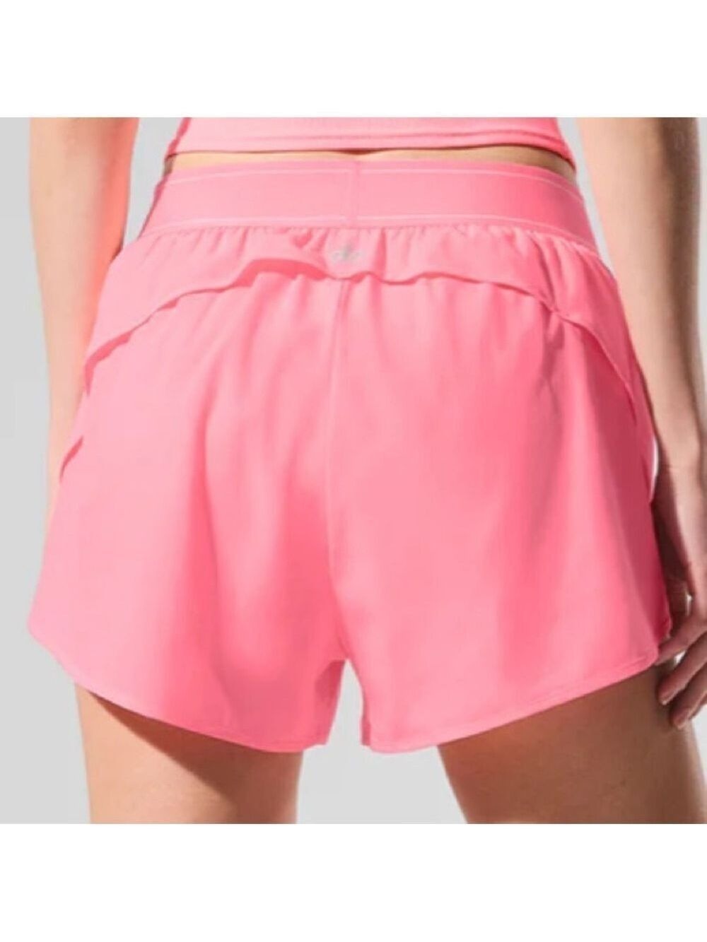 ALO Yoga Neon Bubblegum Pink Match Point Shorts NWT tenniscore - Picture 7 of 9